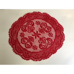 2X CENTROTAVOLA CENTRINO SOTTOPIATTO PER DECORAZIONI BOMBONIERE CENTRINO ROTONDO